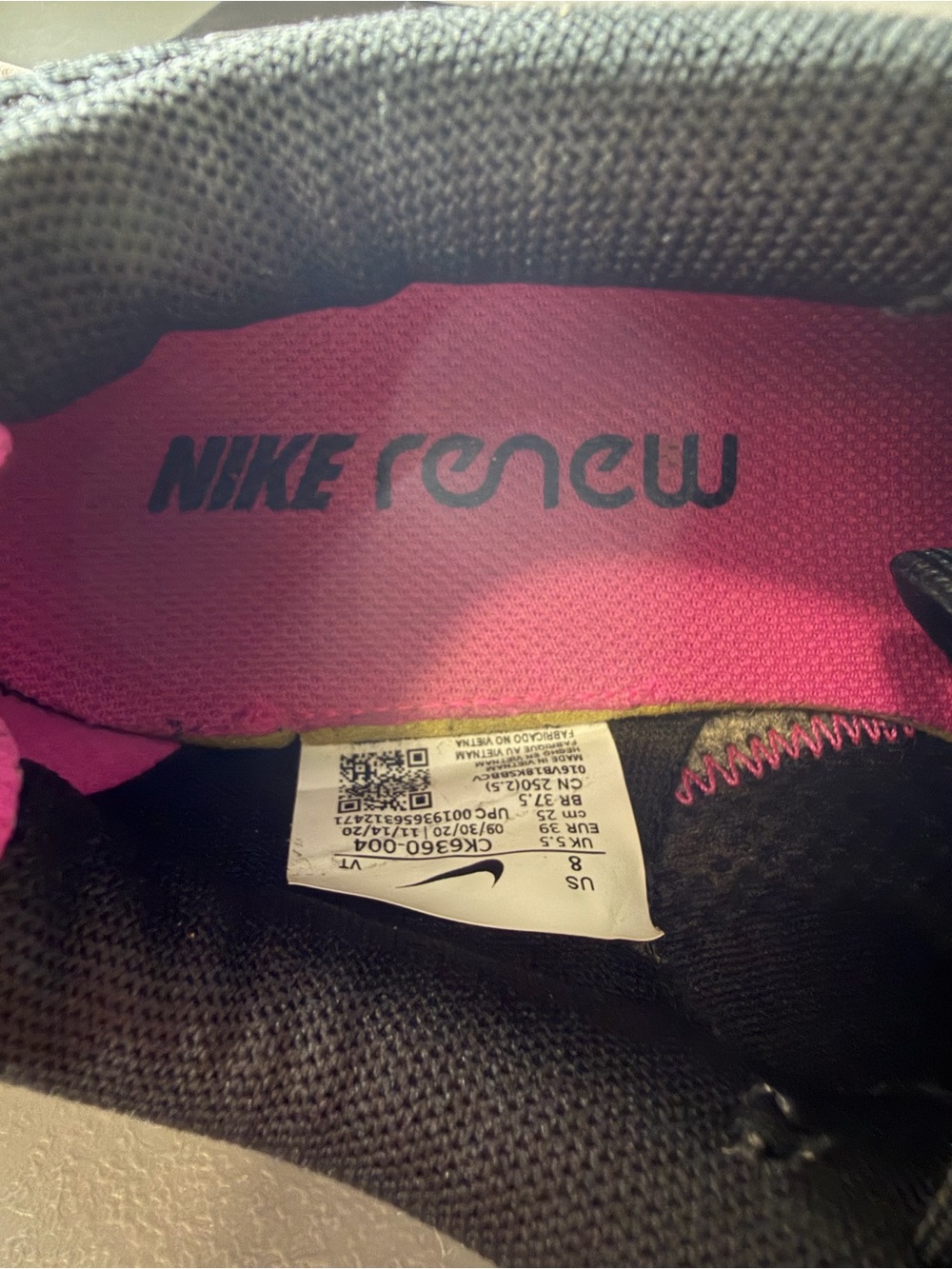 Nike Renew Women's Sneaker - Pink and Black